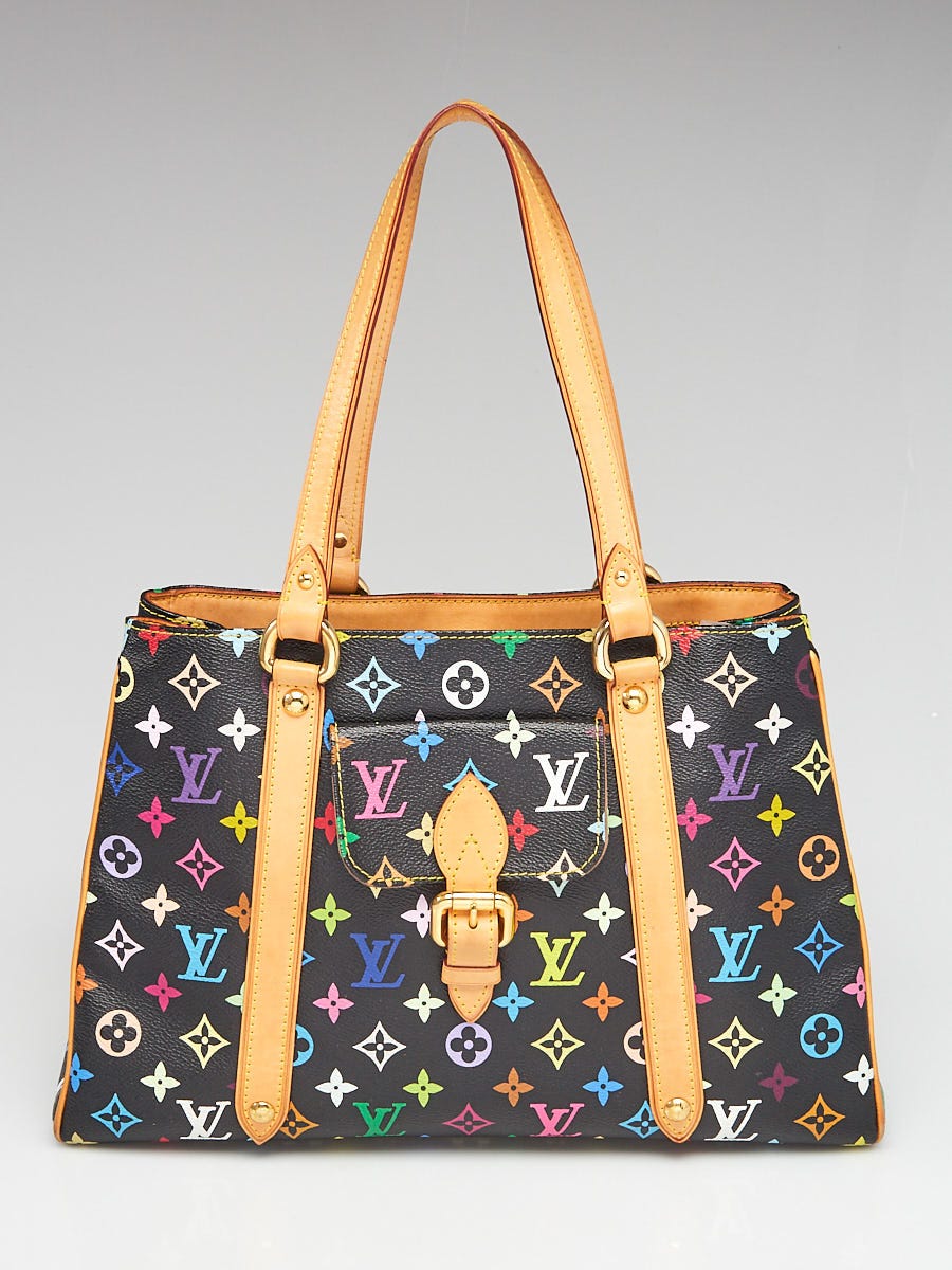 Louis Vuitton Black Monogram Multicolor Alma Bag - Yoogi's Closet