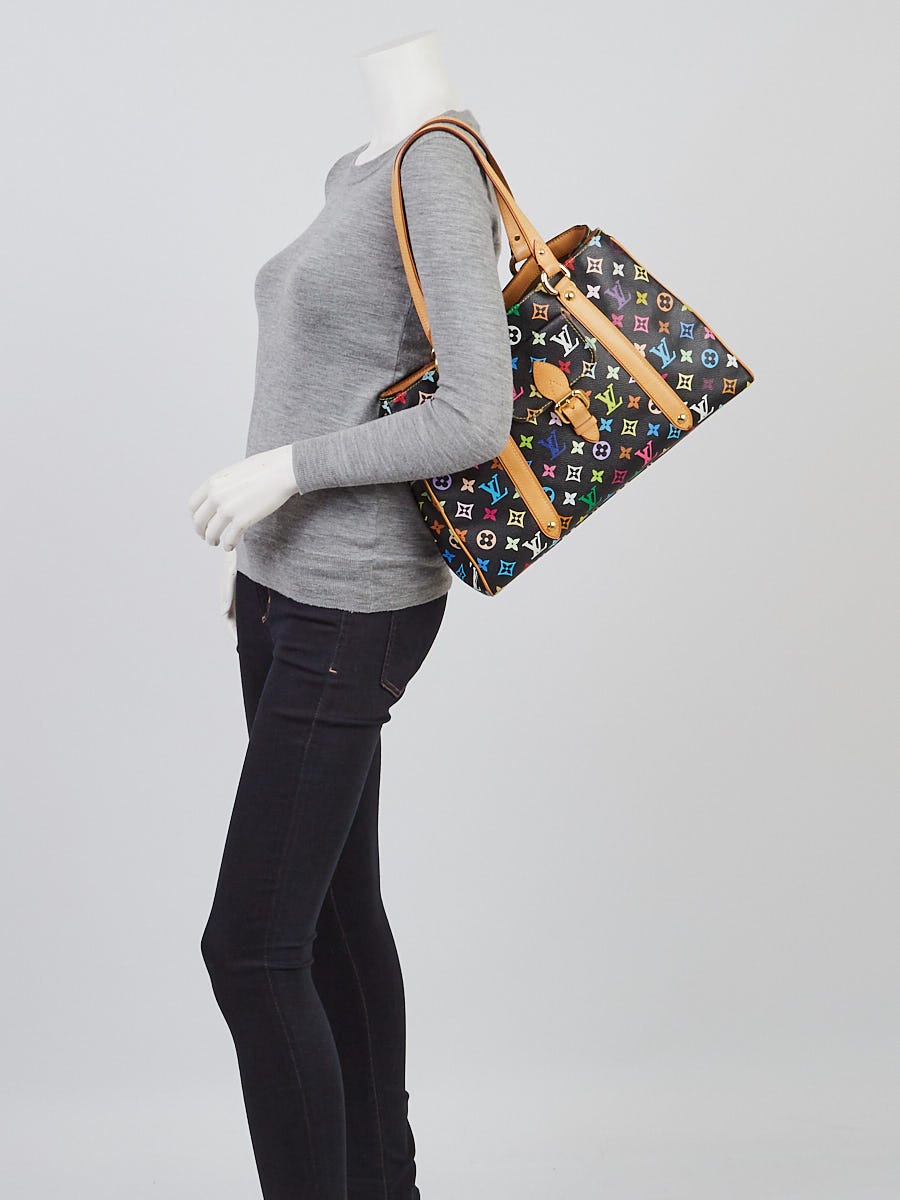 Louis Vuitton Black Monogram Multicolore Aurelia GM Tote Bag - Yoogi's  Closet