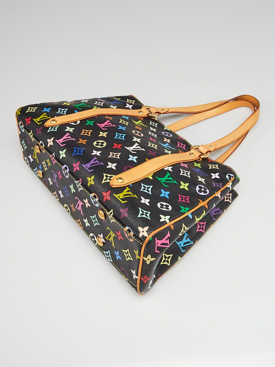 【希少】 LOUIS VUITTON Multicolore Monogram Aurelia MM LOUIS VUITTON Aurelia MM Black Multicolor Monogram Tote Bag