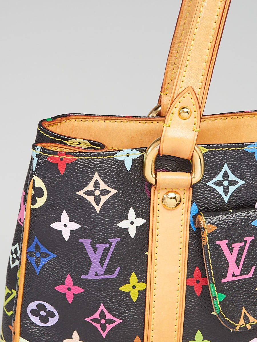 Louis Vuitton Black Monogram Multicolore Aurelia MM Tote Bag - Yoogi's  Closet