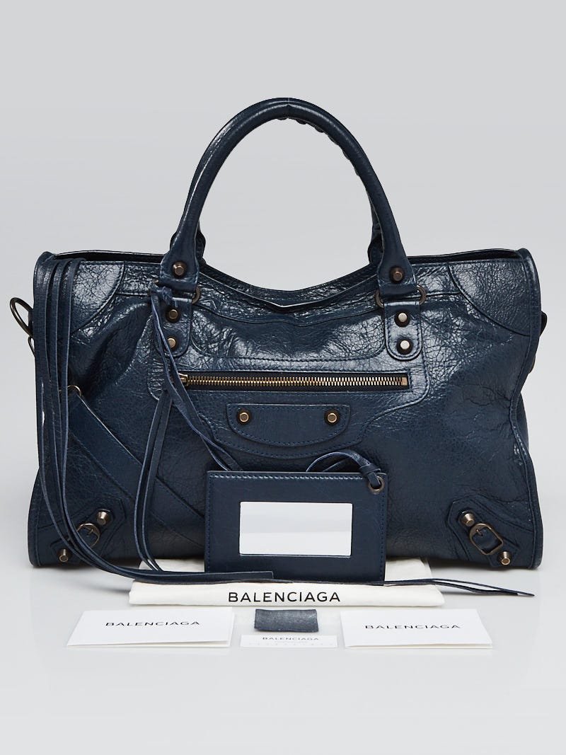 Balenciaga city navy blue clearance