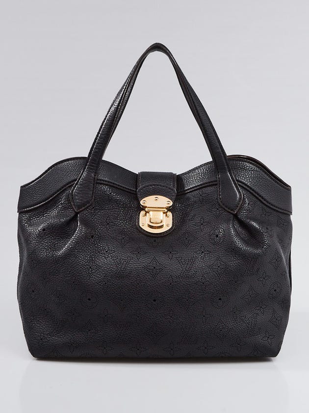 Louis Vuitton Black Monogram Mahina Leather Cirrus PM Bag
