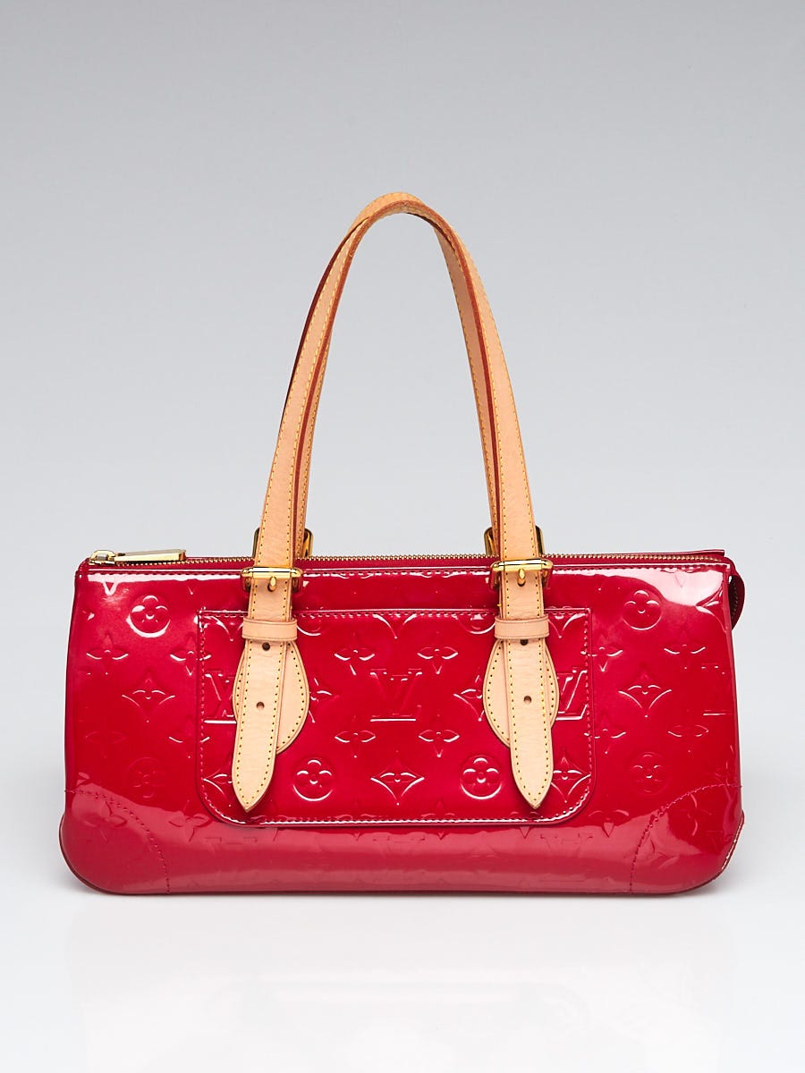 Louis Vuitton Rosewood Handbag in Red Monogram Patent Leather and