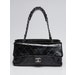 Chanel Black Quilted Patent Leather Ritz Flap Bag | Yoogi's Closet