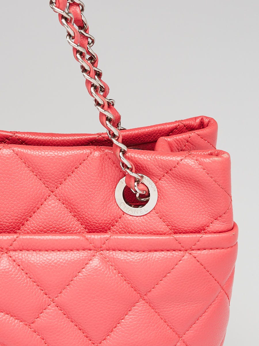 Chanel Pink Quilted Caviar Leather Timeless CC Soft Shopping Tote Bag -  Yoogi's Closet