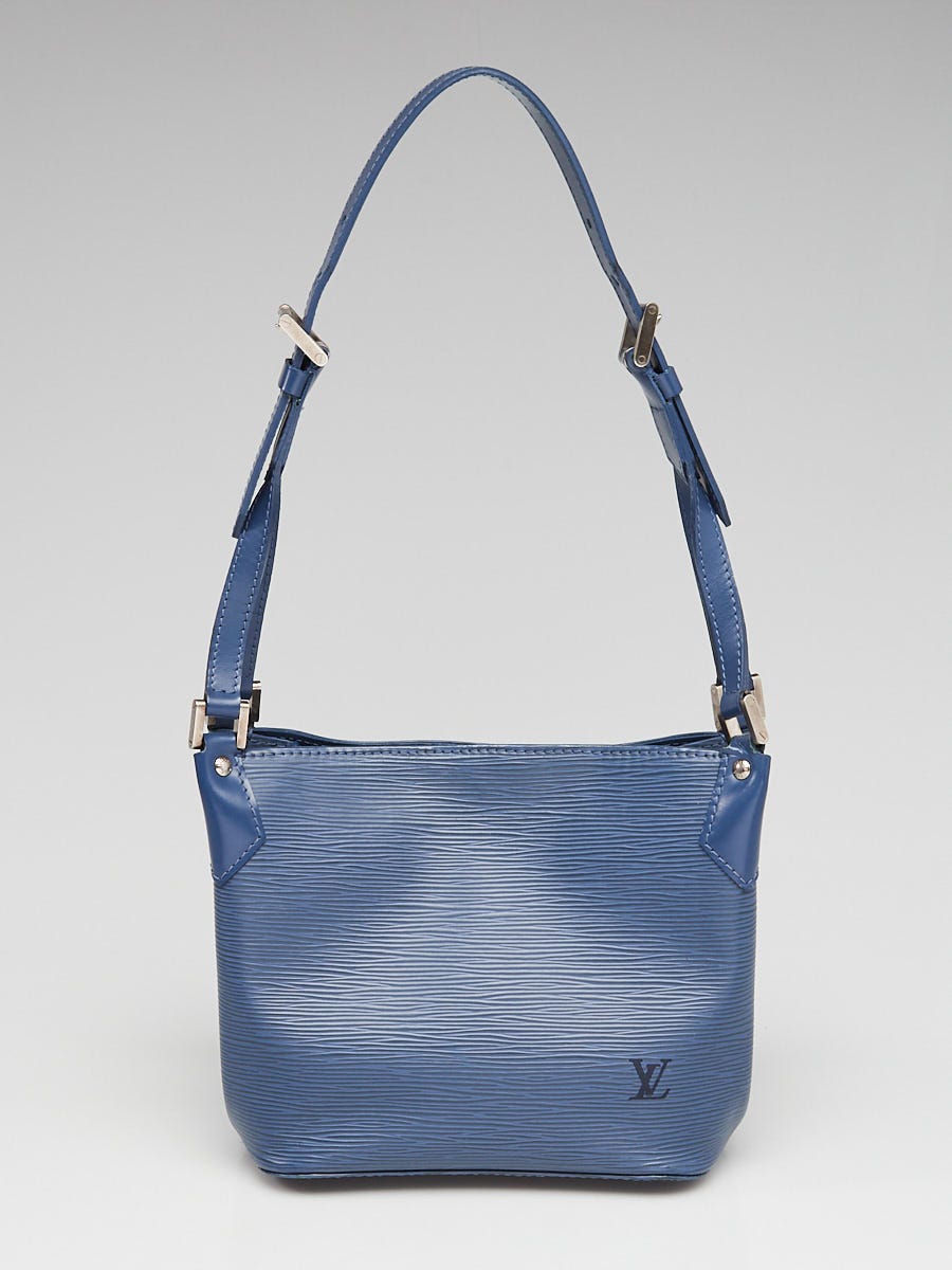 Authenticated Used Louis Vuitton Alma PM Blue Handbag Women's Epi