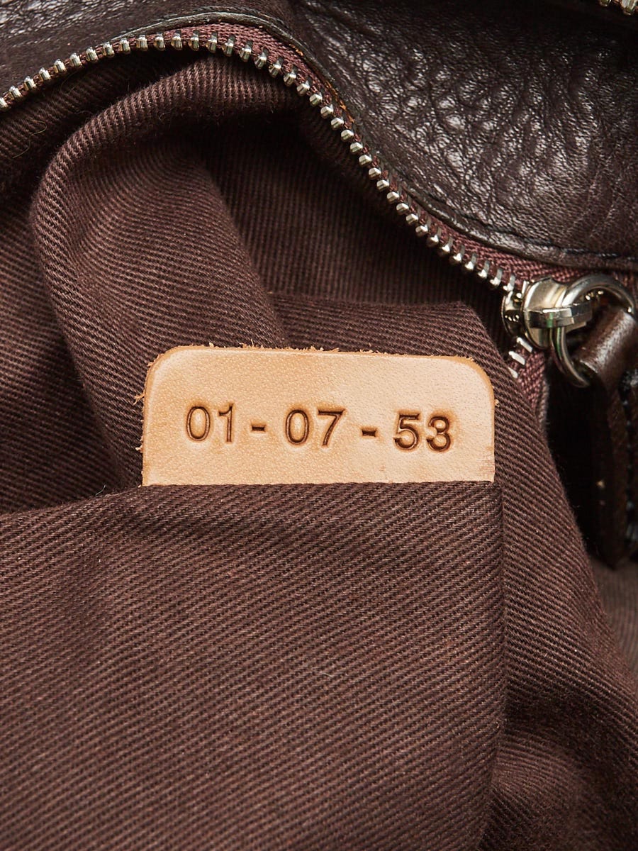 Chloe Moka Pebbled Leather Paddington Front Pocket Satchel Bag