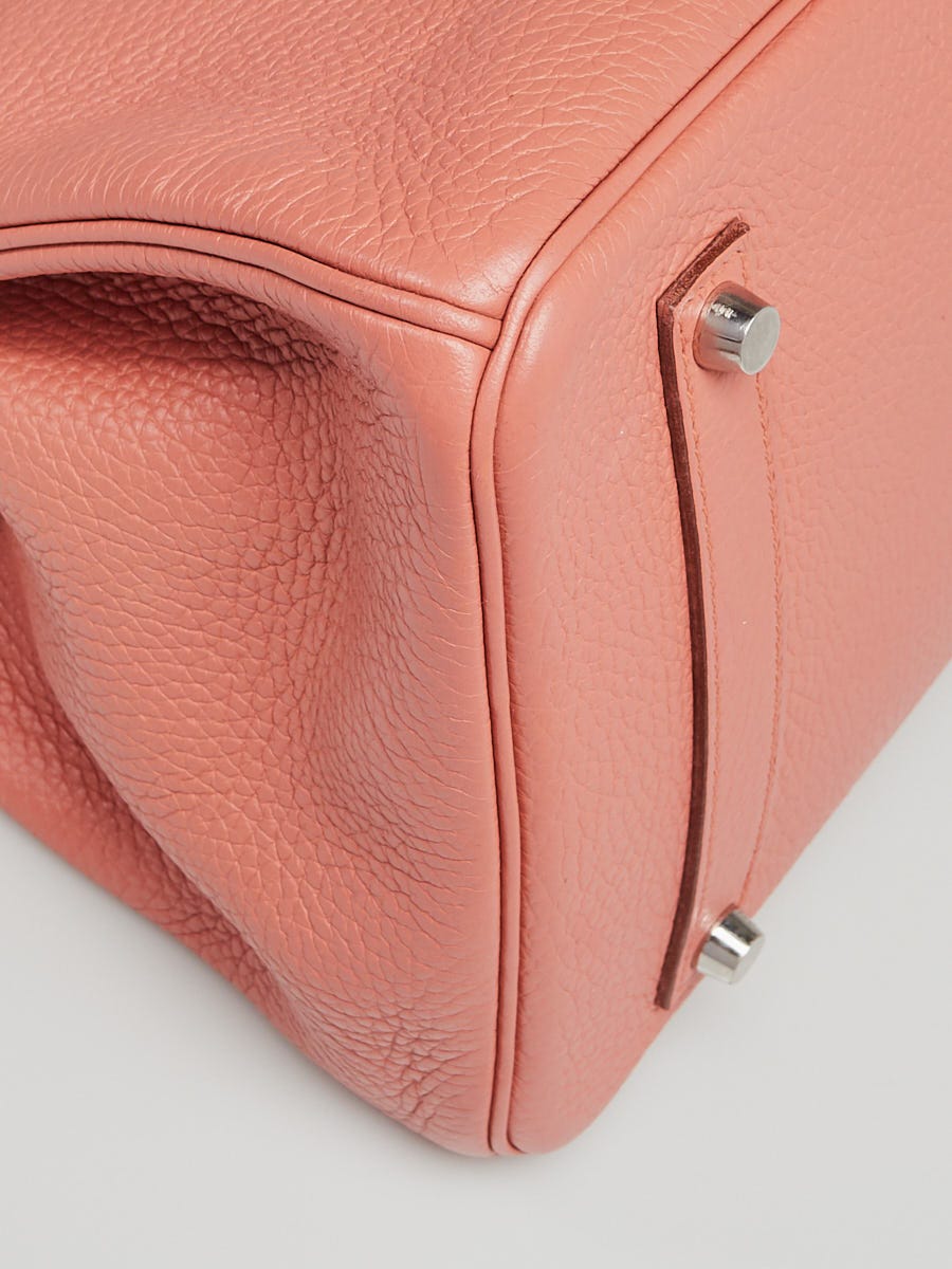 Hermes 35cm Rose Tyrien Epsom Leather Palladium Plated Birkin Bag - Yoogi's  Closet