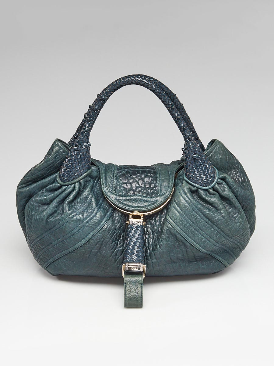 Fendi Green Nappa Leather Spy Bag - 8BR511 - Yoogi's Closet