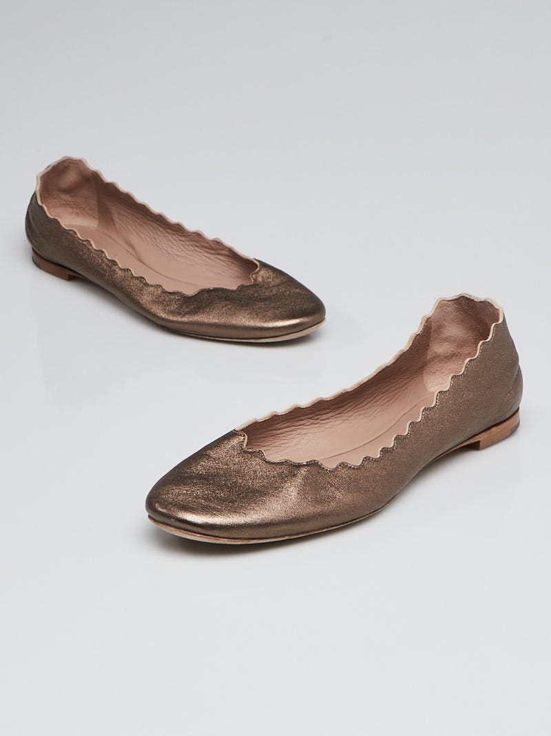 Pewter on sale metallic flats