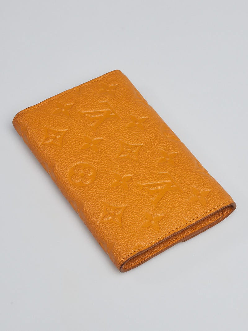 Louis Vuitton, Bags, Euc Louis Vuitton Saffran Monogram Empreinte Leather Compact  Curieuse Wallet