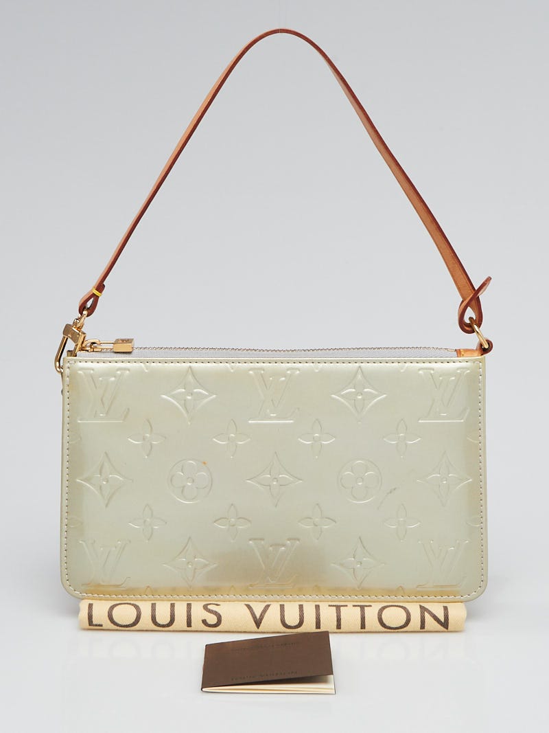 Louis Vuitton Silver Monogram Vernis Lexington Pochette Bag - Yoogi's Closet