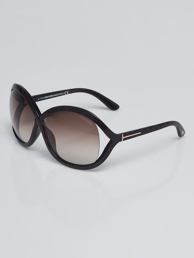 Tom Ford Black Frame Gradient Tint Sandra Sunglasses-TF297