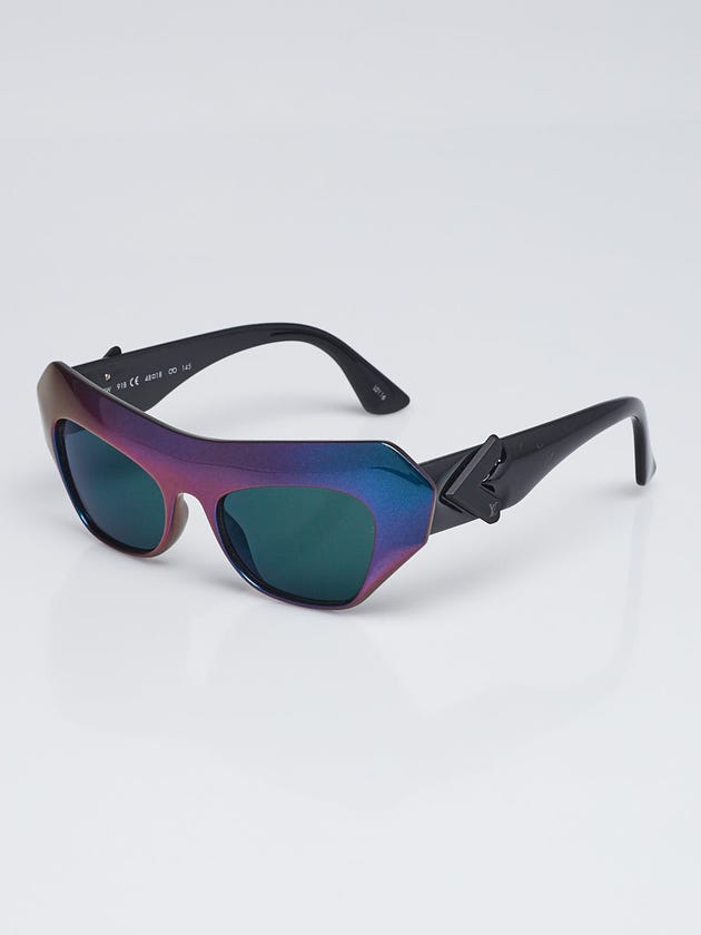 Louis Vuitton Purple and Blue Acetate Frame Alicia Sunglasses Z0834W