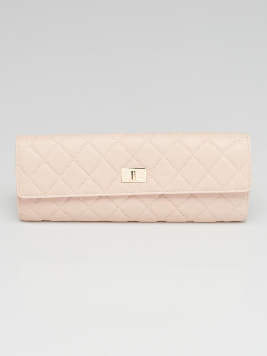 Chanel Pink Quilted Lambskin Leather Jewelry Case - Yoogi's Closet