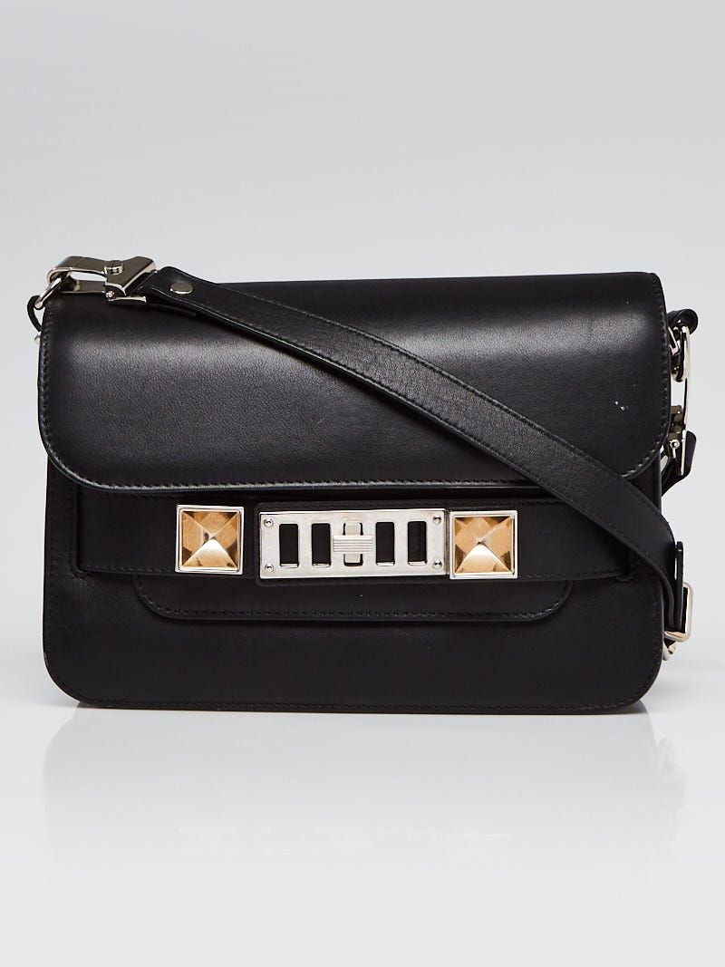 Proenza Schouler Black Leather PS11 Mini Classic Bag Yoogi s Closet