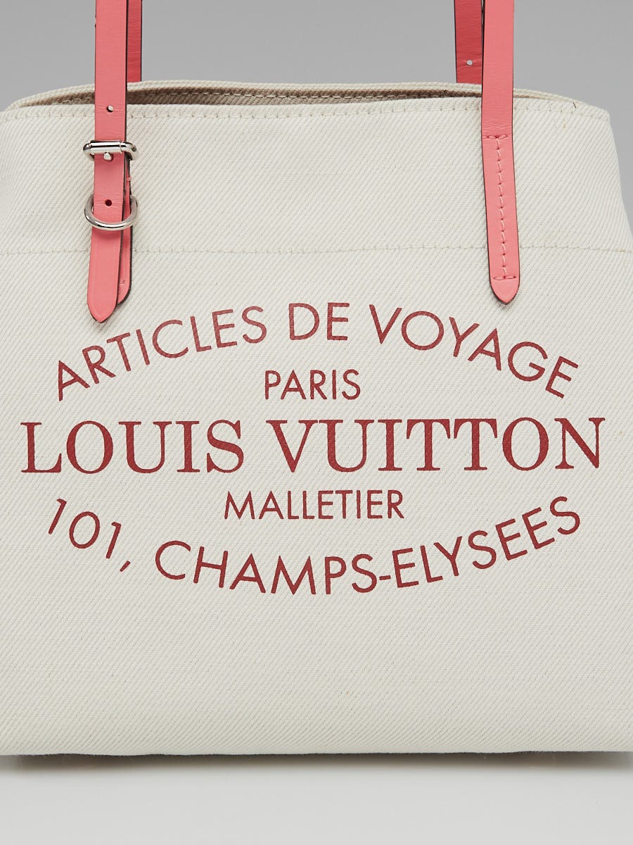 Louis Vuitton White Canvas Capri Articles De Voyage Cabas Tote GM  QJBCSNJYW3000