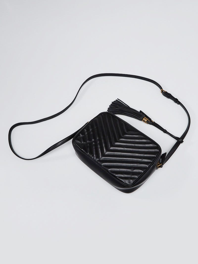 ★感謝★無言取引★挨拶不要★利益共有★様 YVES SAINT LAURENT Yves Saint Laurent Black Chevron Quilted Monogram Loulou