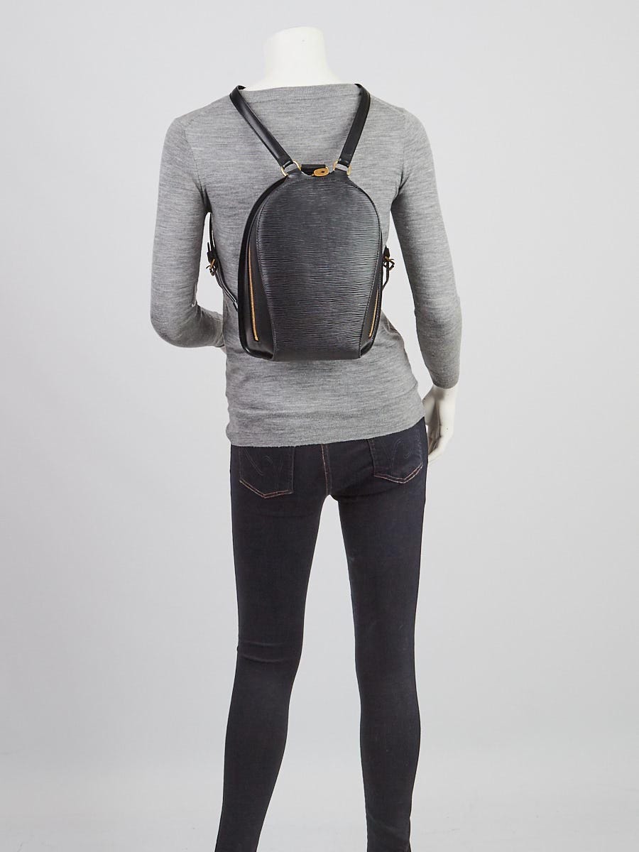 Louis Vuitton Black Epi Leather Mabillon Backpack Bag - Yoogi's Closet