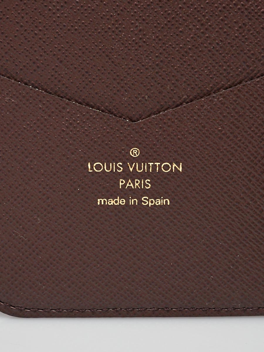 LOUIS VUITTON iPhone X Folio Monogram Canvas Phone Case Brown