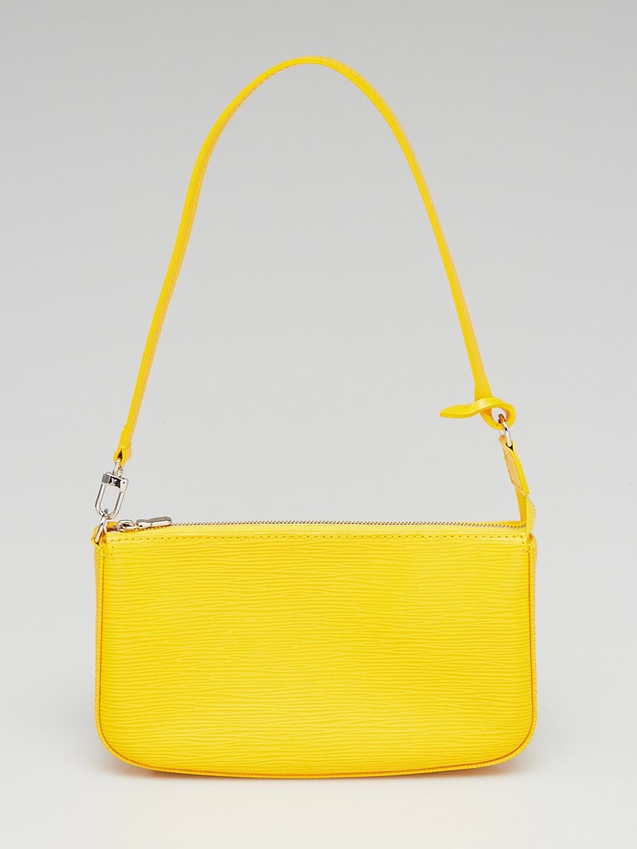 Louis Vuitton Yellow Epi Leather Pochette Accessoires NM Pouch