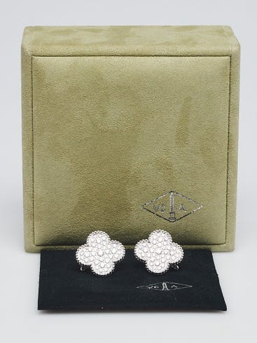 Magic Alhambra Earrings Vca Alhambra Diamond Necklace Van Cleef