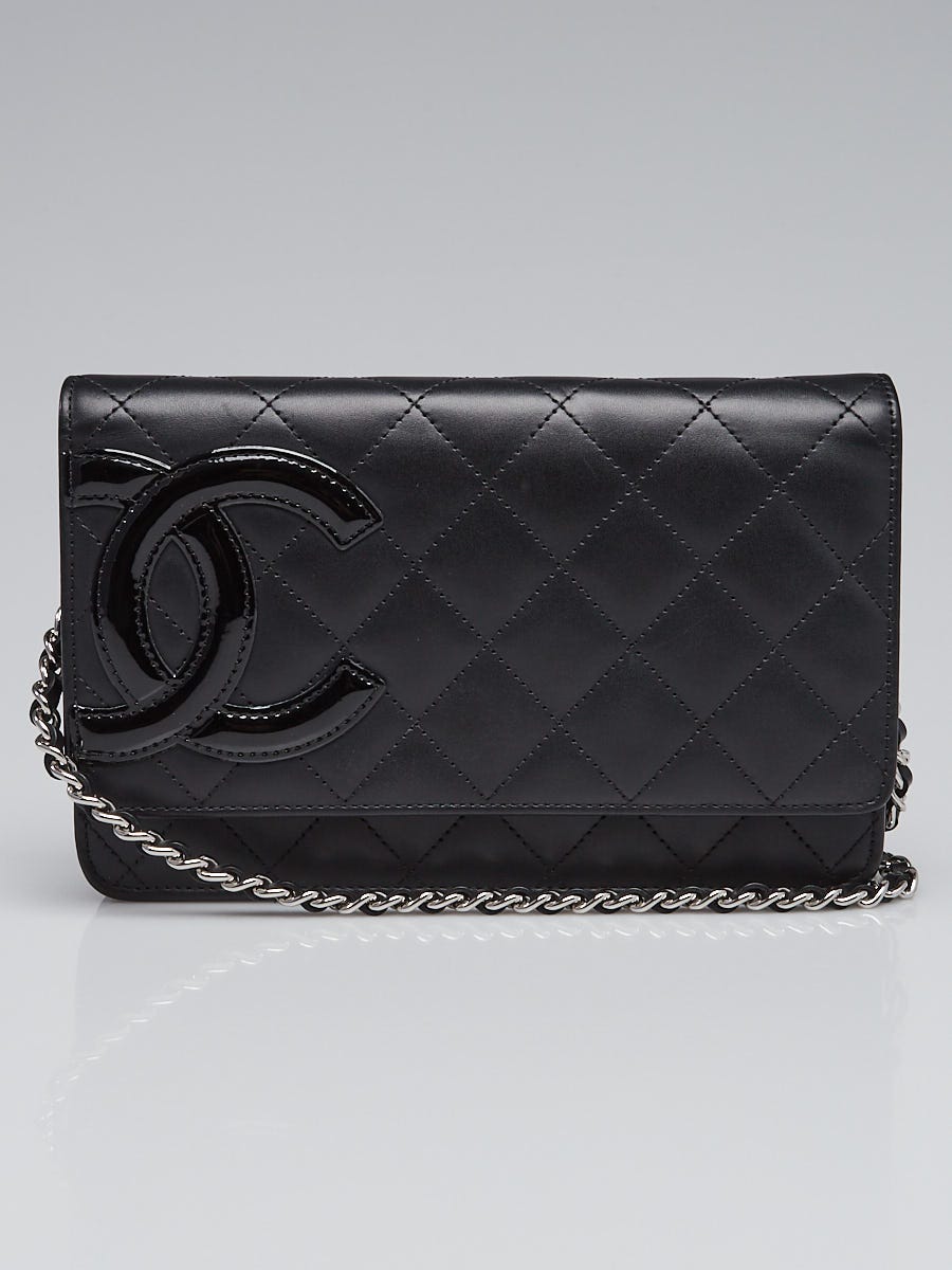 Chanel Black Quilted Leather Cambon Ligne WOC Clutch Bag - Yoogi's