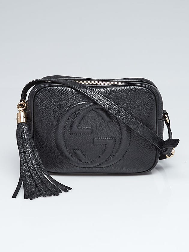 Gucci Black Pebbled Leather Soho Disco Small Shoulder Bag