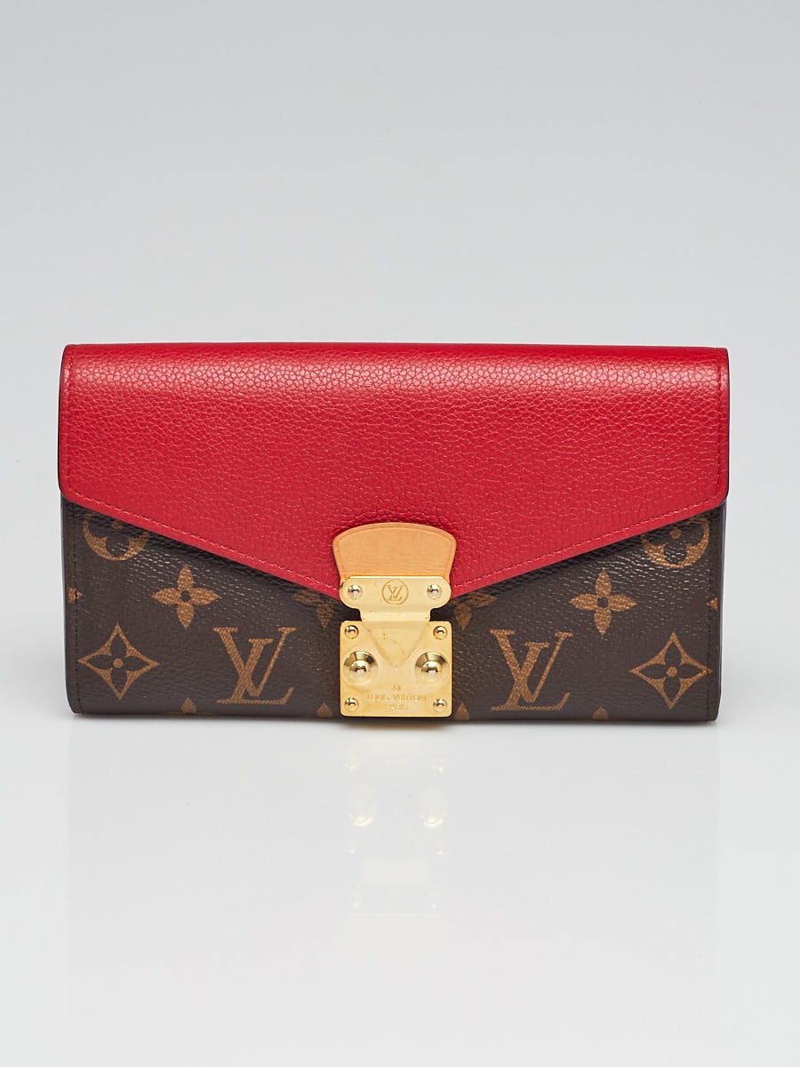 Louis Vuitton Pallas Wallet Monogram Cerise in Coated Canvas