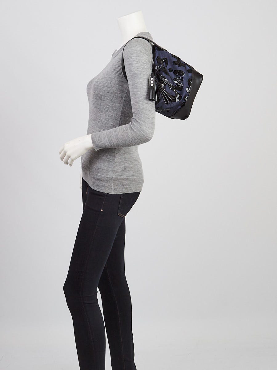Louis Vuitton Navy Blue Monogram Jacquard Fabric Spotlight NN 14 PM Bag -  Yoogi's Closet
