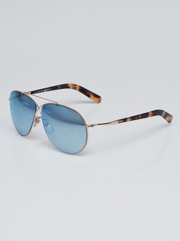 Tom Ford Goldtone Metal Frame Eva Sunglasses- TF374
