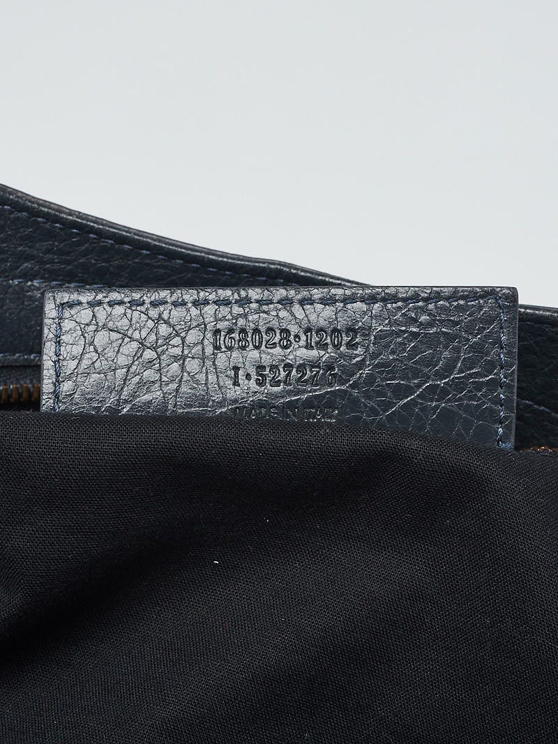 Balenciaga Anthracite Lambskin Leather Motorcycle Part Time