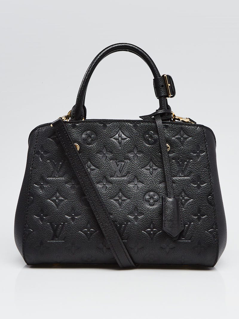 Louis Vuitton Black Monogram Empreinte Leather Montaigne BB Bag - Yoogi's  Closet