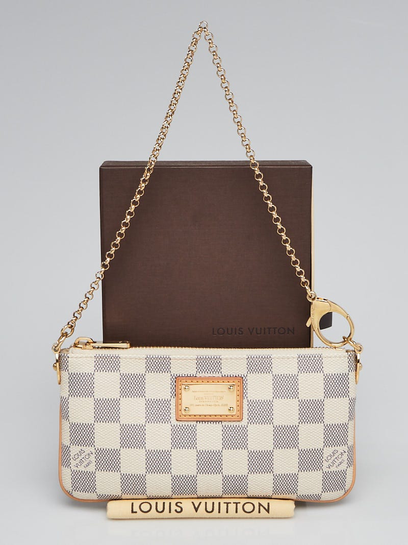 Louis Vuitton Damier Azur Canvas Pochette Milla MM Bag - Yoogi's