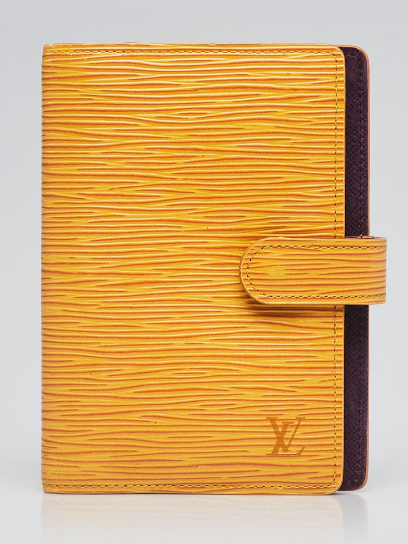 Louis Vuitton Tassil Yellow Epi Leather Small Agenda/Notebook
