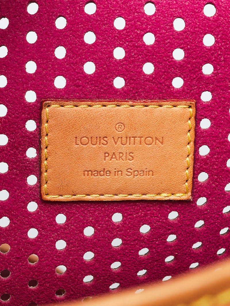 LOUIS VUITTON Monogram Perfo Musette Shoulder Bag Fuchsia M95172 LV Auth  ki2627