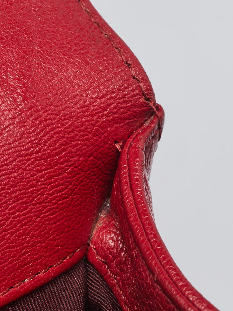 Chanel Red Goatskin Leather and Patent Leather Trim New Medium Boy Bag -  Yoogi's Closet