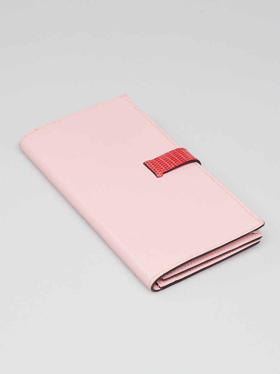 Hermes Bi-Color Rose Sakura Tadelakt Leather and