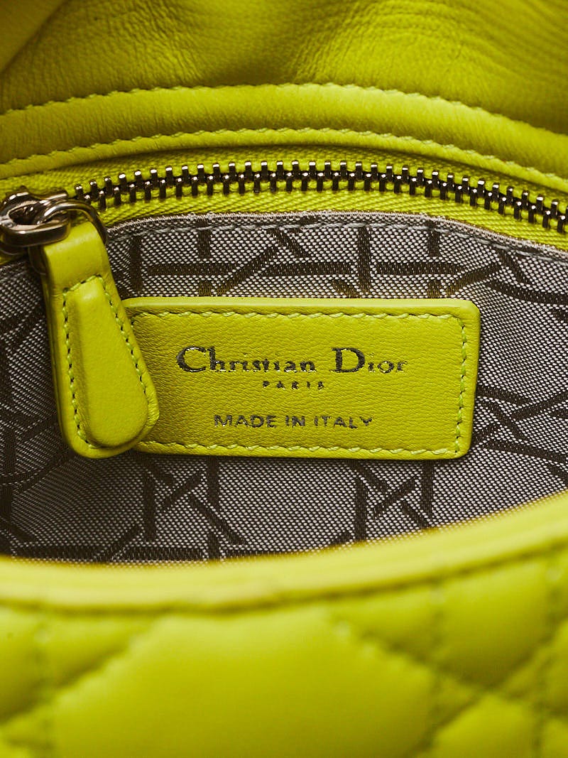 Christian Dior Multicolor Cannage Quilted Lambskin Leather Mini Lady Dior  Bag - Yoogi's Closet