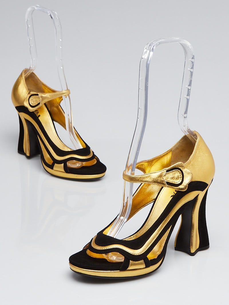 Patent leather sandal Louis Vuitton Yellow size 36 EU in Patent