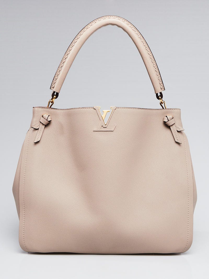 Louis Vuitton Galet/Pink Taurillon Leather Capucines MM Bag Louis Vuitton |  The Luxury Closet