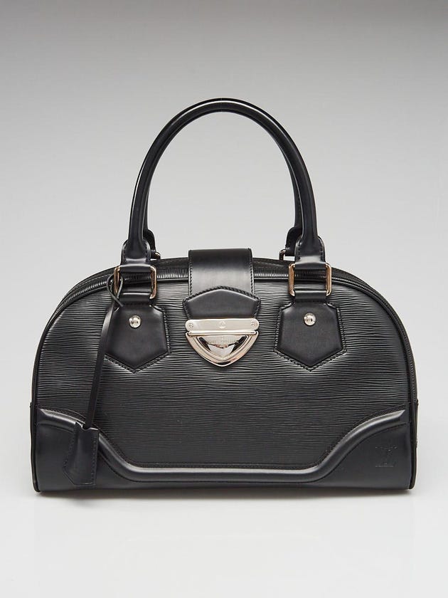 Louis Vuitton Black Epi Leather Bowling Montaigne GM Bag