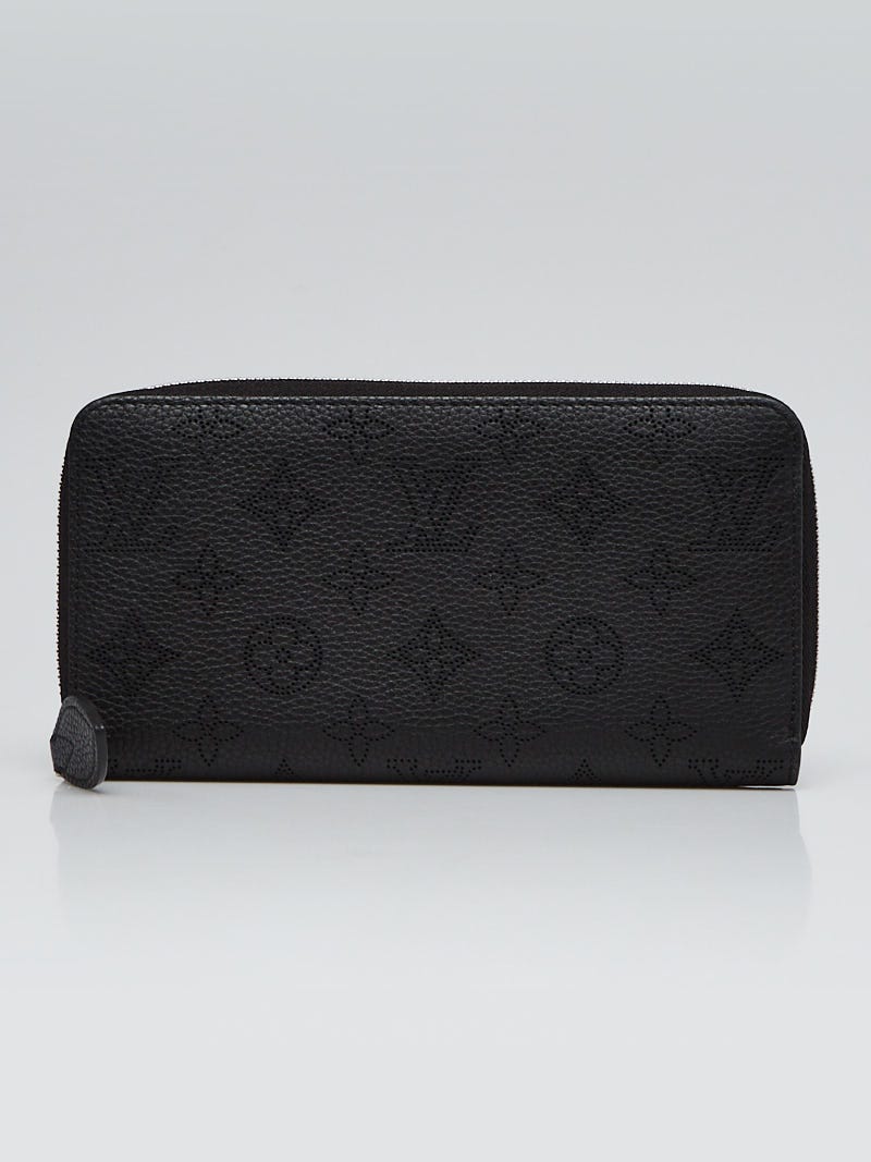 Louis Vuitton Zippy Wallet Perforated Monogram Mahina Leather Black in  Mahina Leather with Silver-tone - US