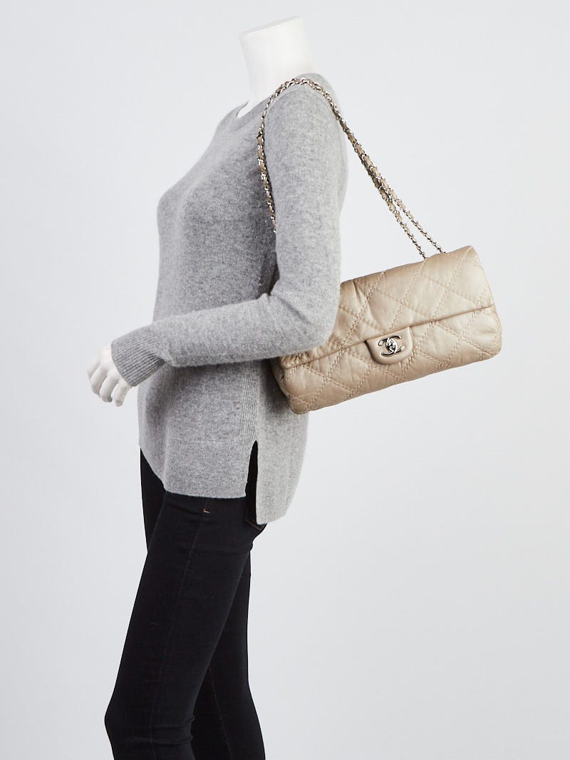 Chanel Gold Lambskin Leather Ultimate Stitch Flap Bag - Yoogi's Closet