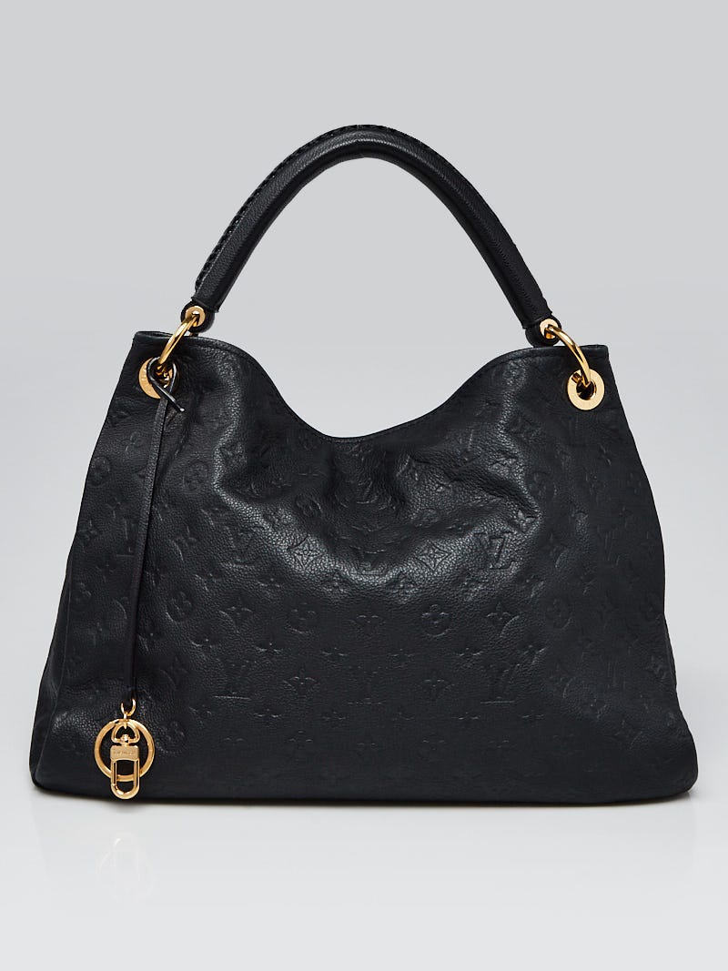 Louis Vuitton Black Monogram Empreinte Leather Artsy MM Bag Louis