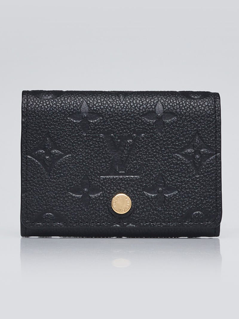 Authentic Louis Vuitton Black Empreinte Monogram Leather Business Card  Holder