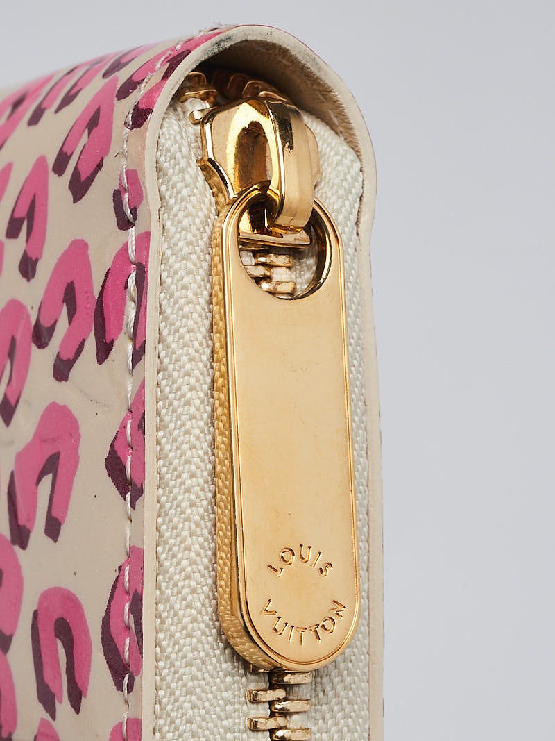 Louis Vuitton Limited Edition Blanc Corail Monogram Vernis Leopard