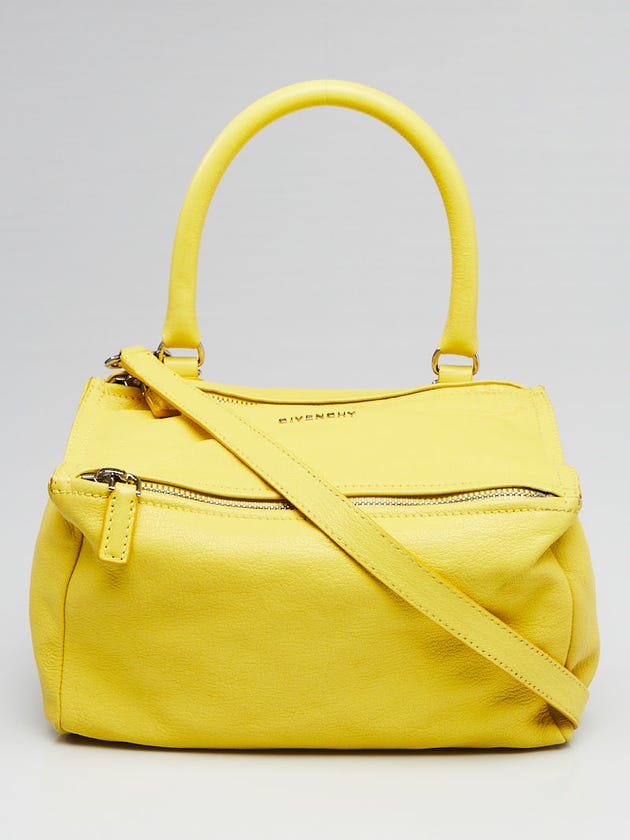 Givenchy Yellow Sugar Goatskin Small Pandora Bag