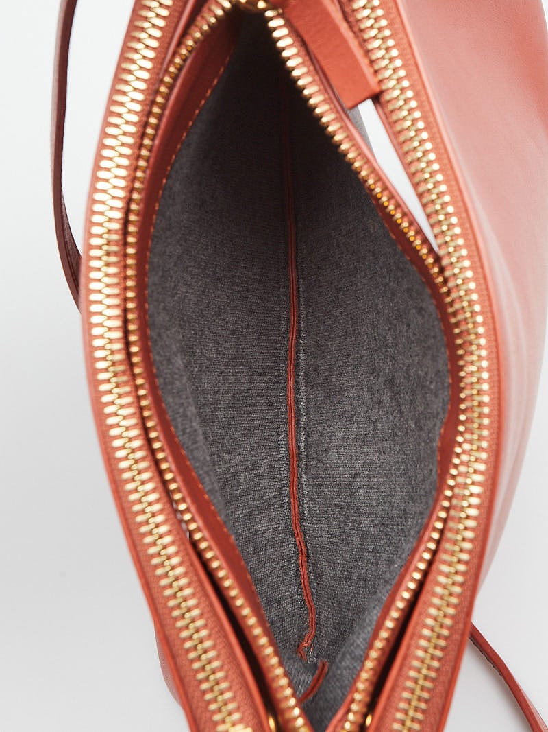 Celine Light Copper Lambskin Leather Trio Small Crossbody Bag