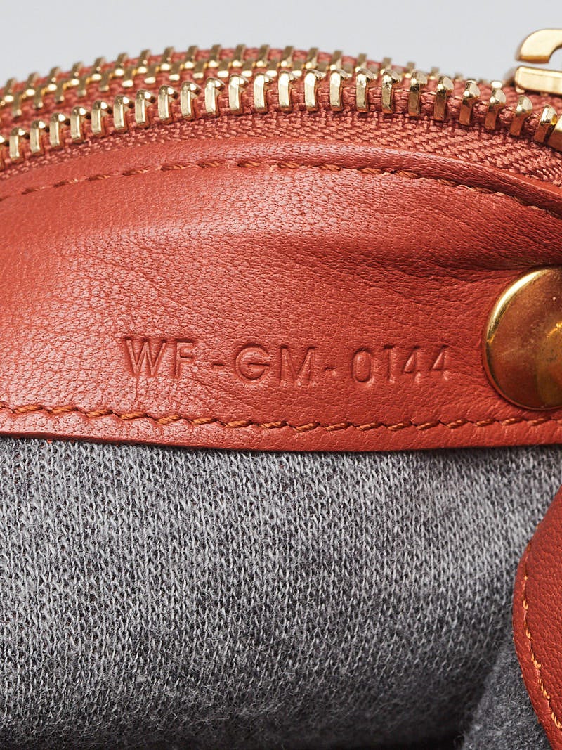 Celine Light Copper Lambskin Leather Trio Small Crossbody Bag
